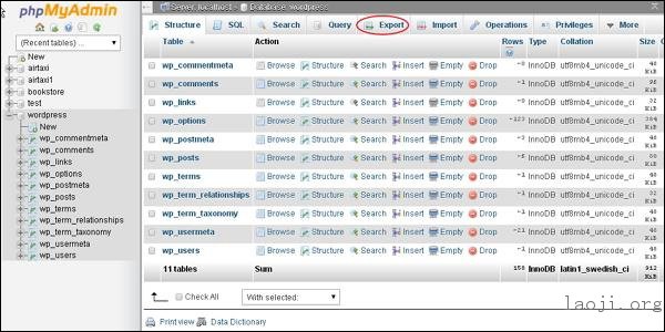 WordPress Backup and Restore