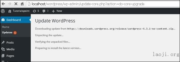 WordPress Version Update