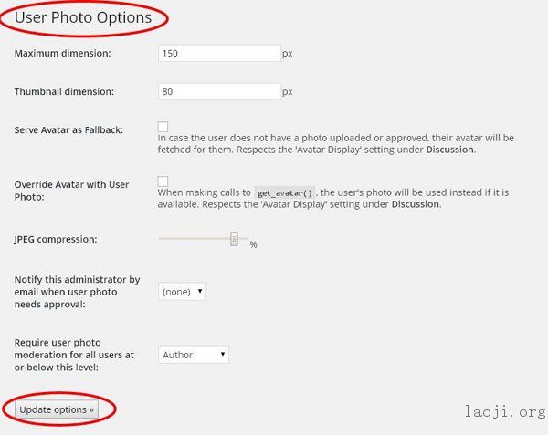 WordPress User Photo