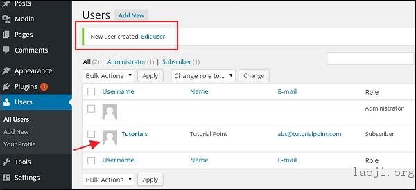 WordPress Add Users