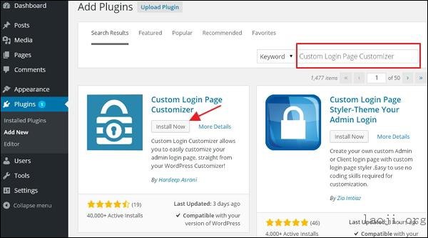 wordPress customize plugins