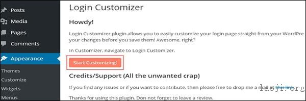 wordPress customize plugins