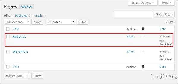 WordPress Add Comments