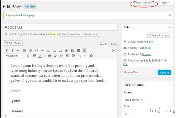 WordPress Add Comments