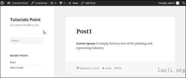 WordPress preview posts