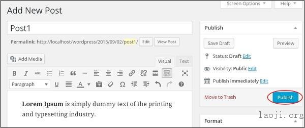 Wordpress Add Posts