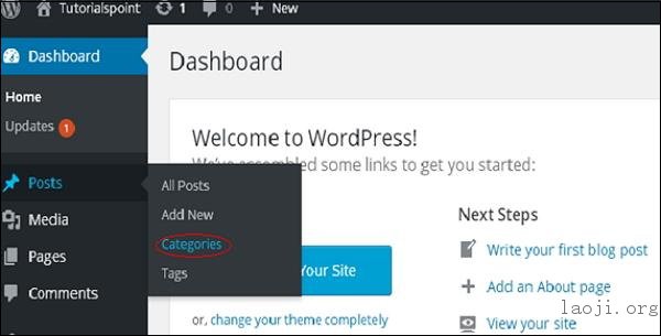 WordPress delete category